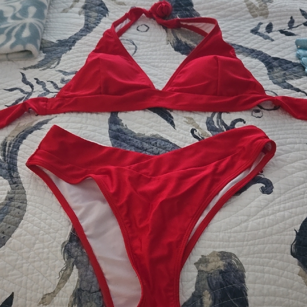Red Bikini Set